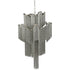 Libra Niagara Silver Chain 12 Light Pendant Lamp Medium